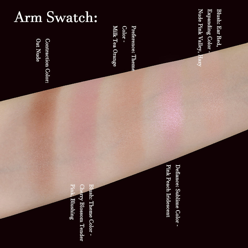 Girlcult Emotion Series Face Palette - 6-in-1 Blush Highlighter Contour Makeup Palette for Cheeks & Eyes | Perfect for Everyday Glam, Date Night & Professional Makeup Looks