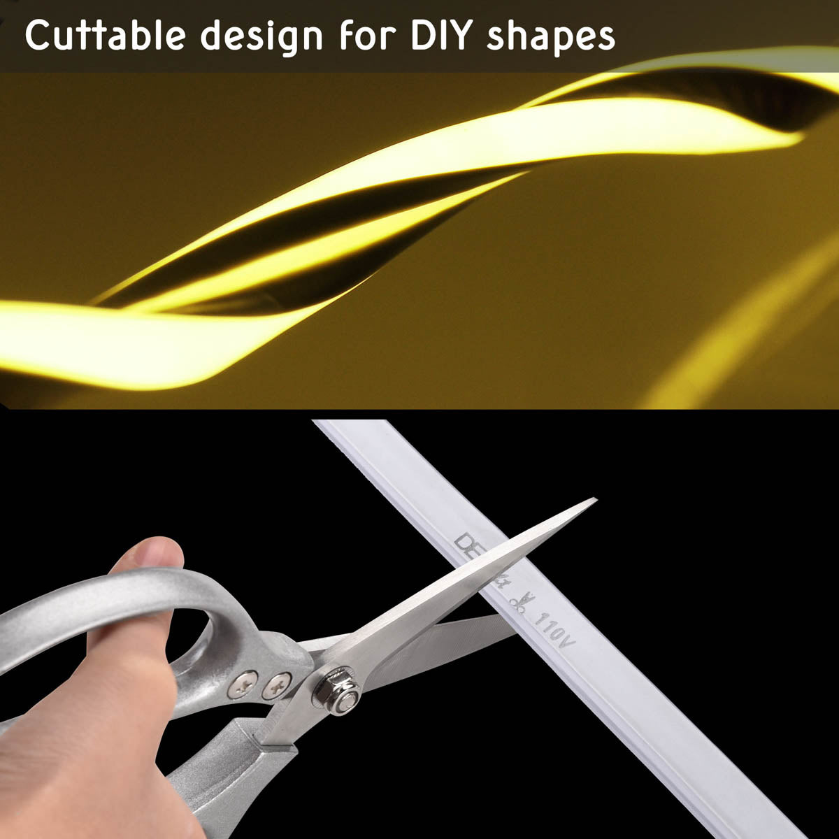 50ft Waterproof Flexible LED Neon Light Strip - Warm White with RF Remote Control for Indoor/Outdoor Decor, Parties, and Events