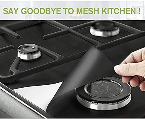 Non-Stick Gas Stove Burner Covers - 8 Pack Reusable Range Protectors for Easy Cleaning | Perfect for Kitchen Safety & Stove Maintenance