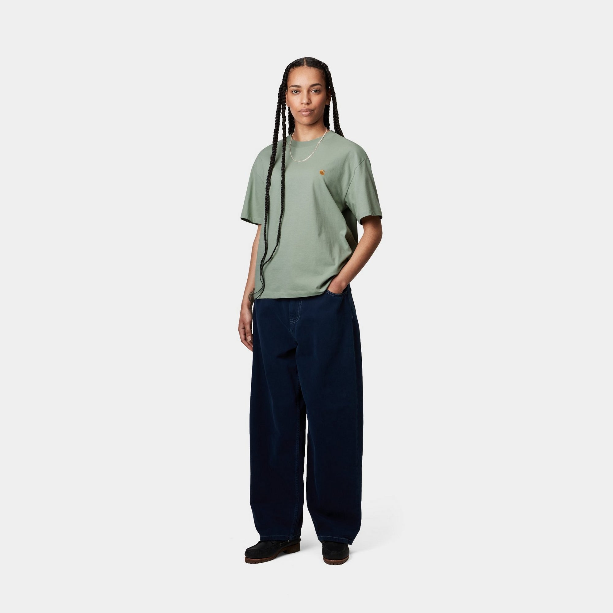 Women's Chase T-Shirt | Frosted Green | Casual Comfort Fit Tee for Everyday Wear & Outings