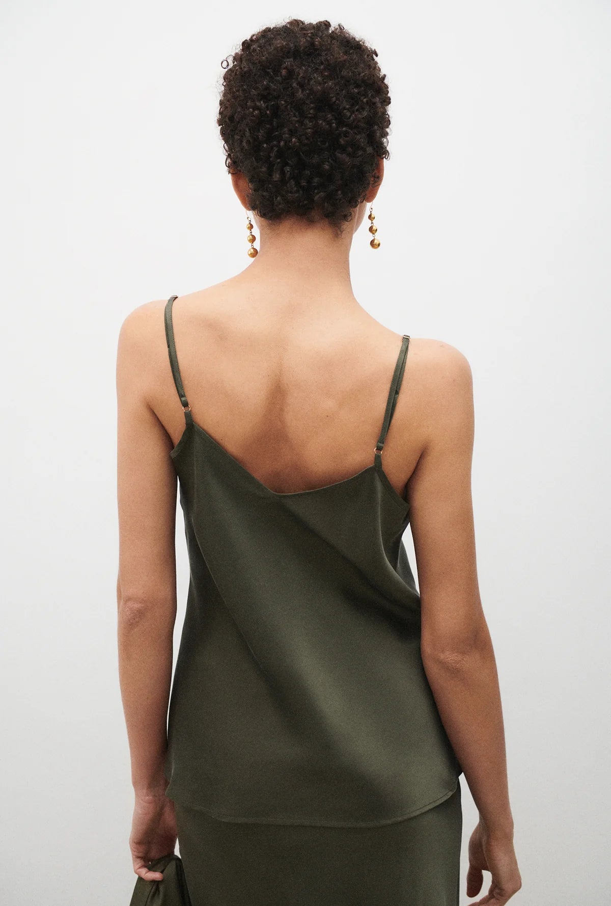 Bias Cut Cami Pine - Flowy Summer Tank Top for Women | Perfect for Beach, Vacation & Casual Outfits