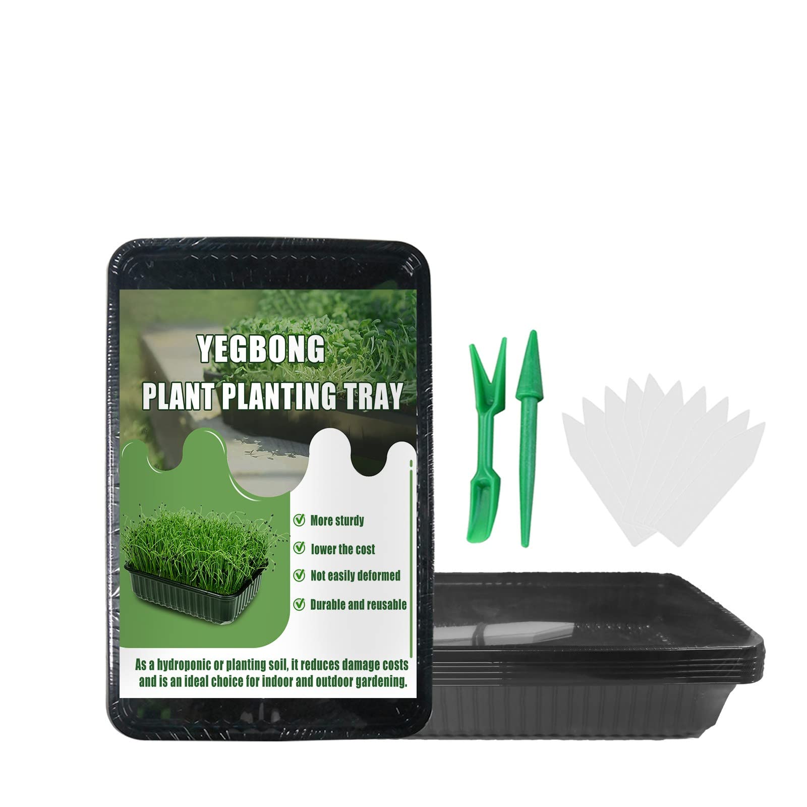 Naladoo Succulent Seedling Trays - 10 Pack Small Plant Pots for Flower Cuttings, Vegetable Planting & Transplanting | Indoor Herb Garden Starter Kit, Patio Lawn & Garden Supplies (One Size) - Perfect for Home Gardening, DIY Plant Propagation & Organic Vegetable Growing