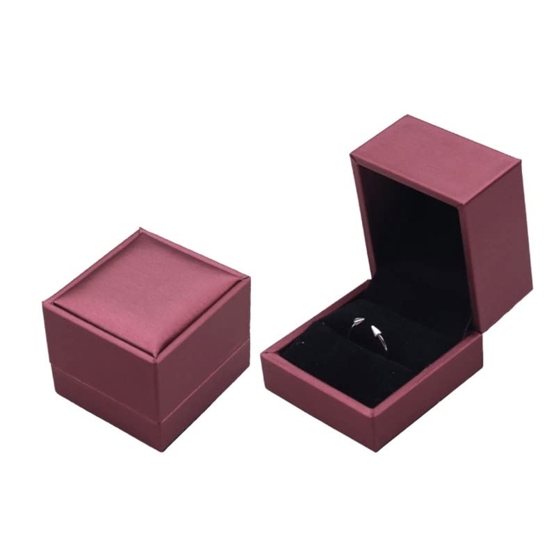 LED Ring Necklace Box - Elegant Engagement Ring Storage & Jewelry Display Gift Case with Lights for Proposal, Wedding, Jewelry Organizer - Perfect for Proposals, Wedding Gifts & Jewelry Store Displays