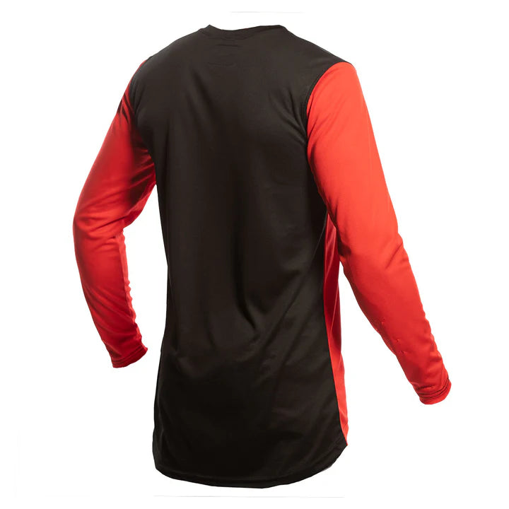 Premium Carbon Fiber Cycling Jersey - Red & Black Design for Men & Women | High-Performance Bike Shirt for Road & Mountain Biking