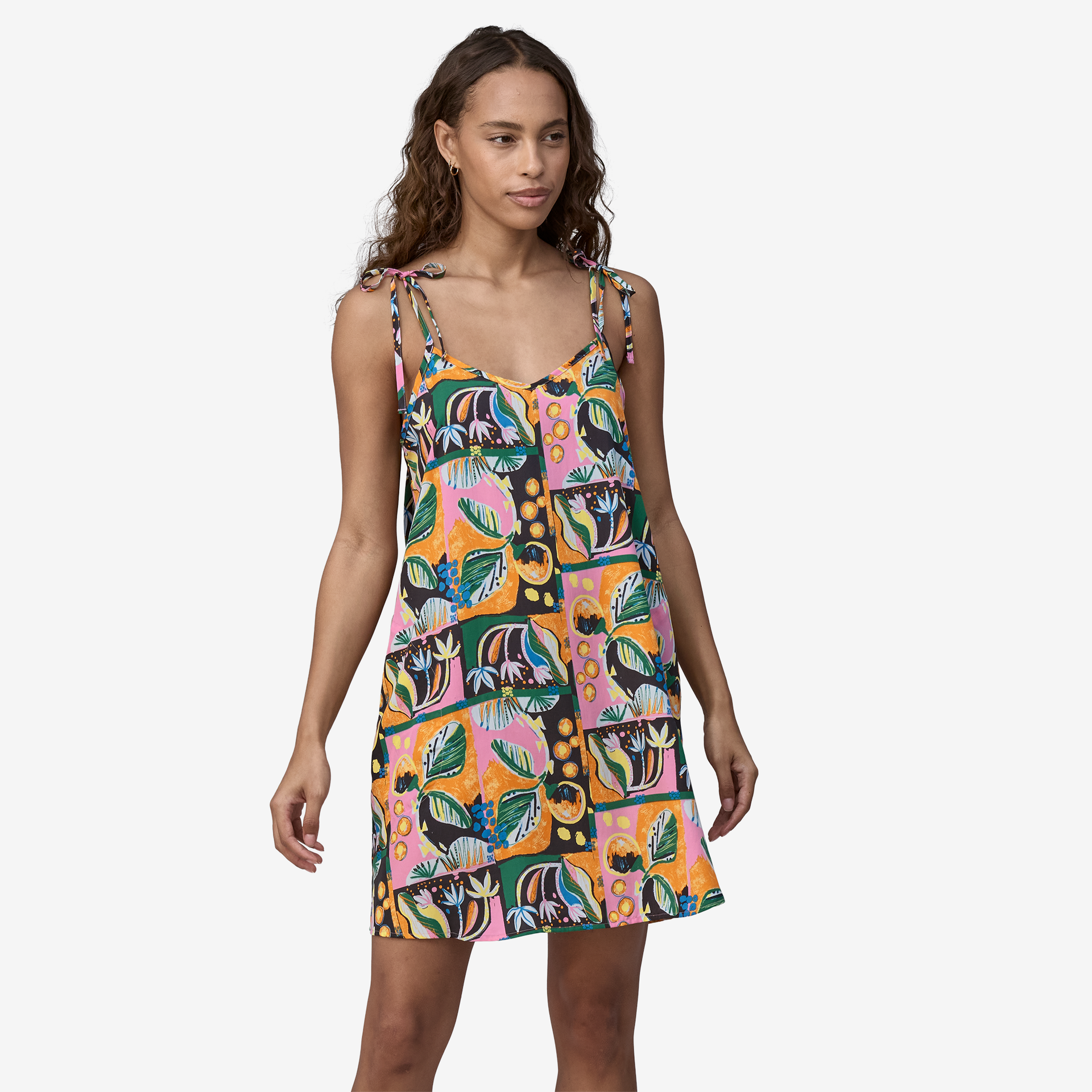 Women's Pataloha® Tie Dress - Stylish Floral Print Summer Dress for Casual Outings, Beach Vacations & Date Nights