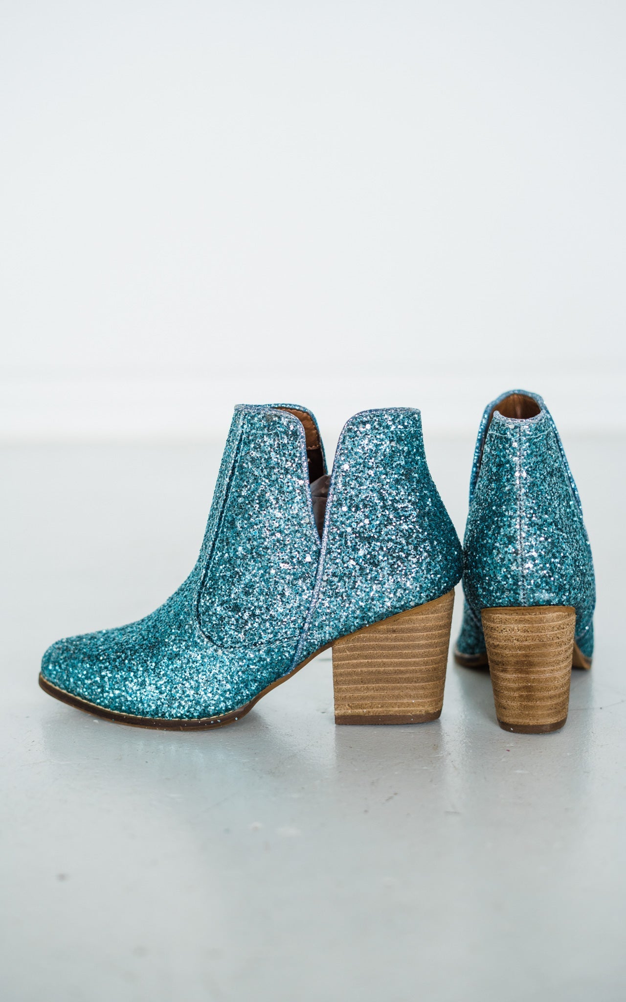 Fiera Booties in Blue | Women's Stylish Ankle Boots for Fall & Winter | Perfect for Casual Outfits, Office Wear & Date Nights