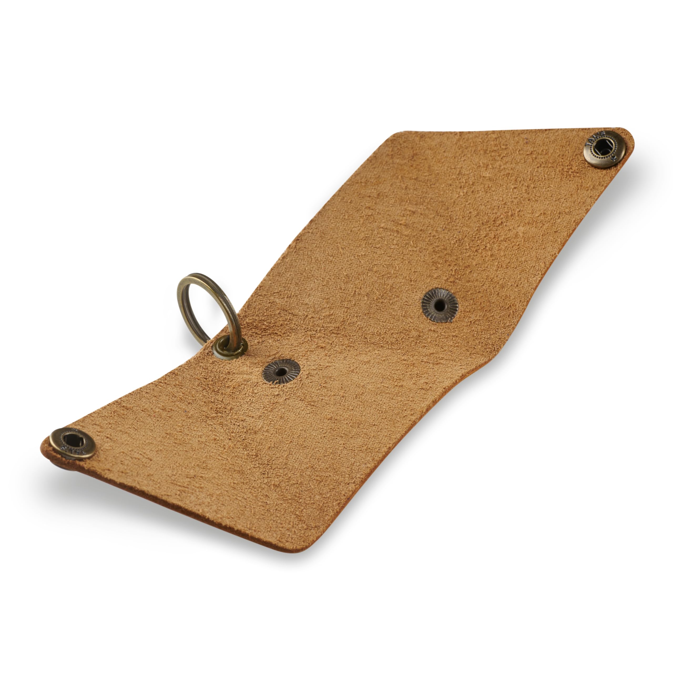 Vintage Brown Leather Keychain Pouch - Small Key Holder & Coin Purse for Keys, Cards, and Cash | Perfect for Travel, Daily Use, and Gift Giving
