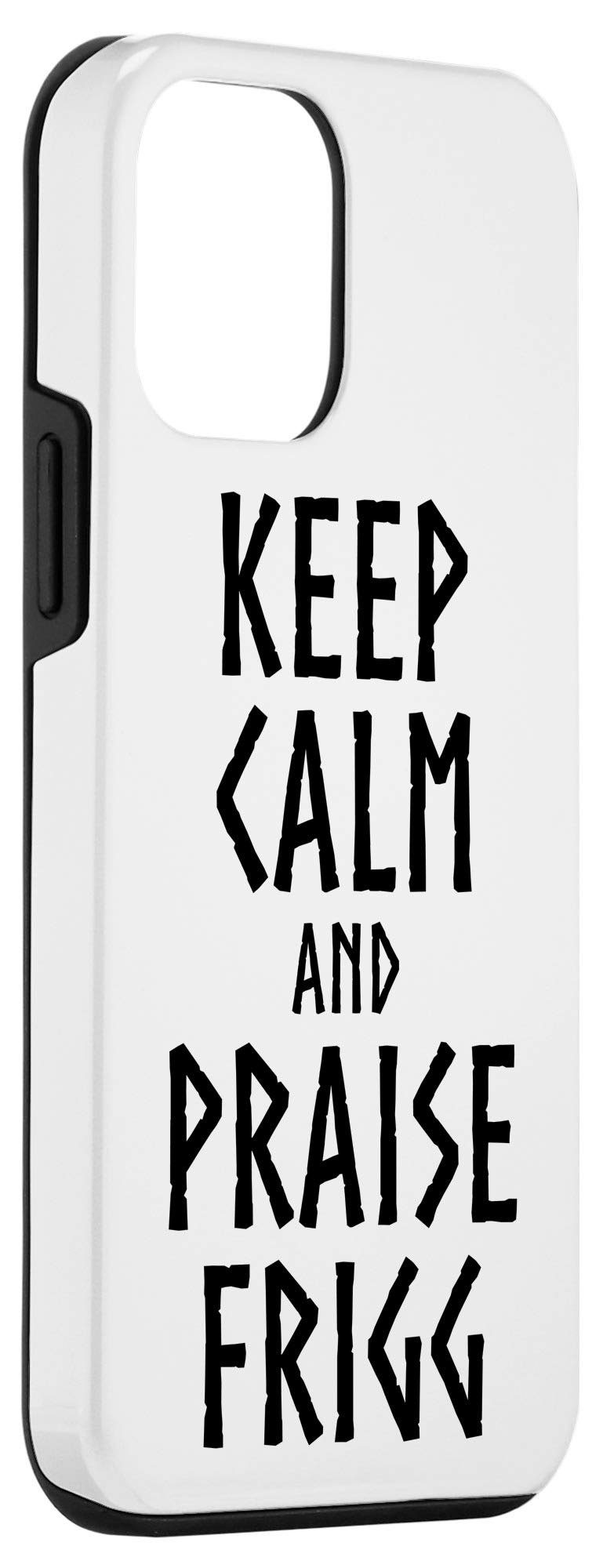 iPhone 12 Mini Case - Viking & Norse Mythology Design with 'Keep Calm And Praise Frigg Goddess' Quote | Protective Phone Cover for Daily Use, Travel & Outdoor Activities