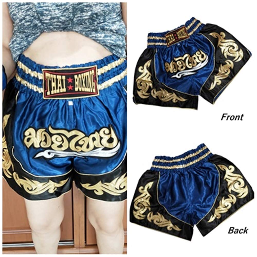 Muay Thai Shorts for Men & Women - Kickboxing, MMA, Cage Fighting & Training - Breathable Boxing Wear for Gym, Workout & Martial Arts | Ideal for Muay Thai, Kickboxing & Fitness Training