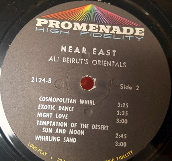 Vintage Ali Beirut's Orientales - Music Of The Near East LP Album (Mono, VG+ Condition) | Middle Eastern Folk Music Vinyl Record for Collectors & Music Enthusiasts | Perfect for World Music Lovers & Retro Listening Parties