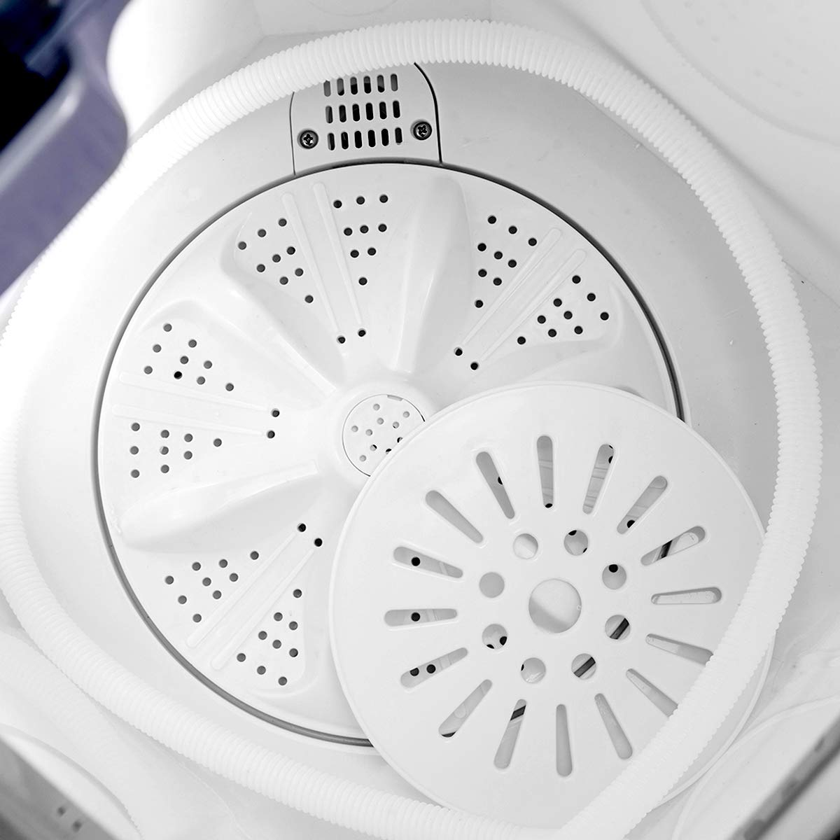 Giantex EP20313 Portable Washing Machine - 20lbs Capacity (12lbs Washer + 8lbs Spinner), Compact Laundry Solution for Apartments, RVs, Dorms & Small Spaces - Gray & White - Perfect for Travel, Camping & Tiny Homes