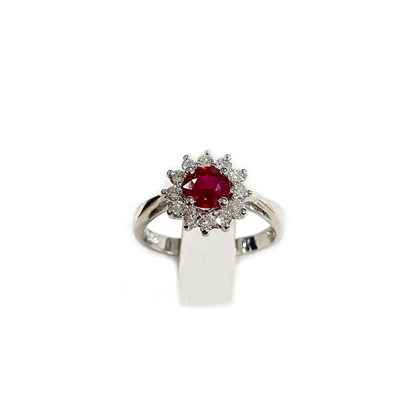 14K White Gold Ruby Ring for Women - Elegant & Durable Engagement, Wedding, Anniversary Jewelry Gift - Perfect for Special Occasions & Everyday Wear