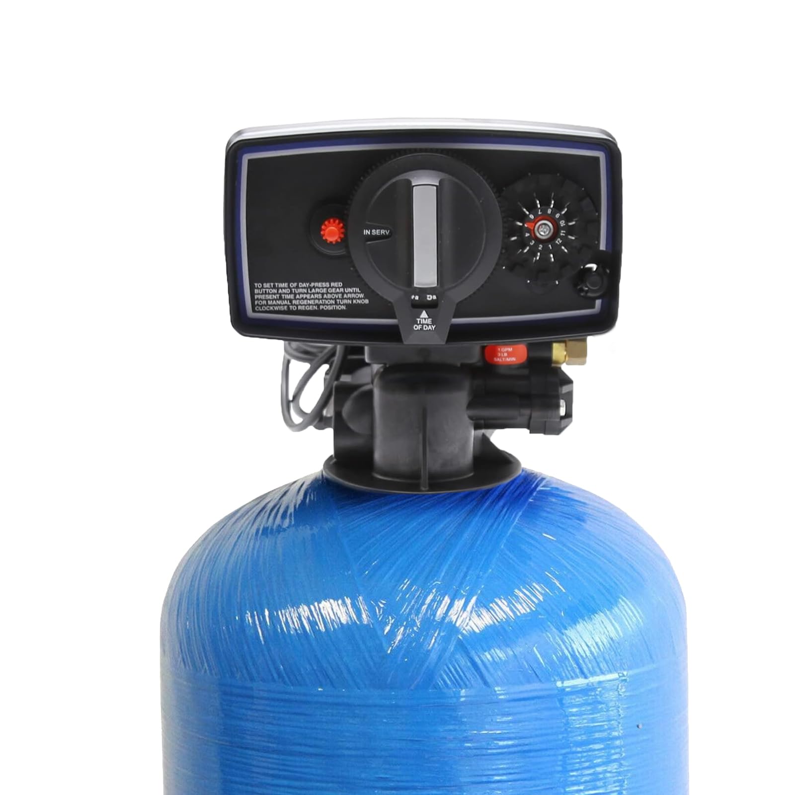 DEVALLEY 5600 Water Softener Valve - 12-Day Digital Timer Control Valve for Water Softener Systems | High Performance Metered on Demand Replacement Head & Water Distributor | Perfect for Home Water Treatment & Filtration Systems