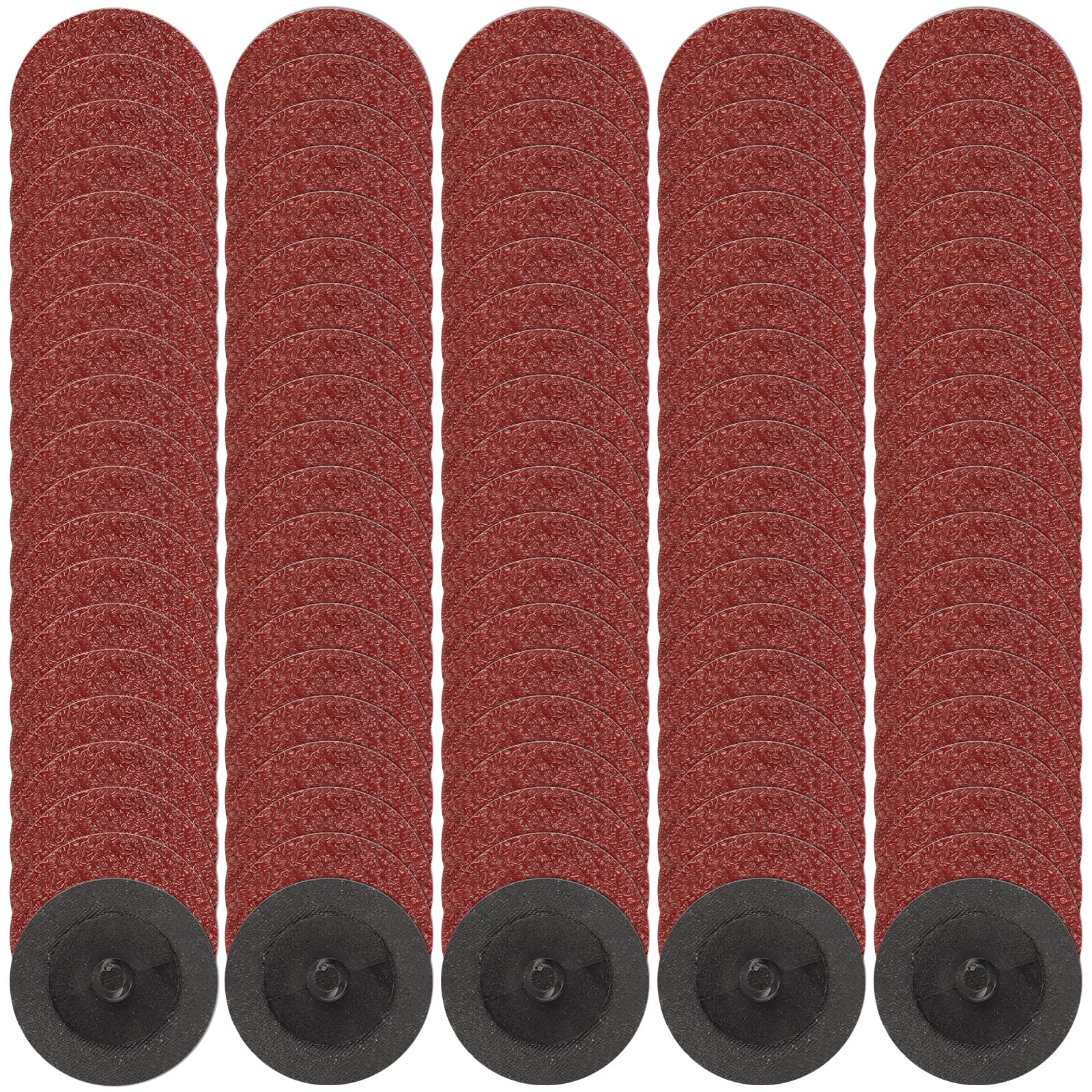 2 Inch Sanding Discs 150 Pack - 36 Grit Quick Change Sanding Discs for Angle Grinder, Surface Preparation, Paint & Rust Removal - Perfect for Metal, Wood & Auto Body Work
