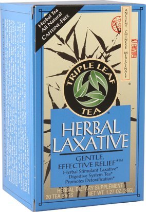 Triple Leaf Tea Herbal Laxative Tea - 20 Tea Bags for Digestive Support & Natural Detox | Perfect for Constipation Relief & Cleansing