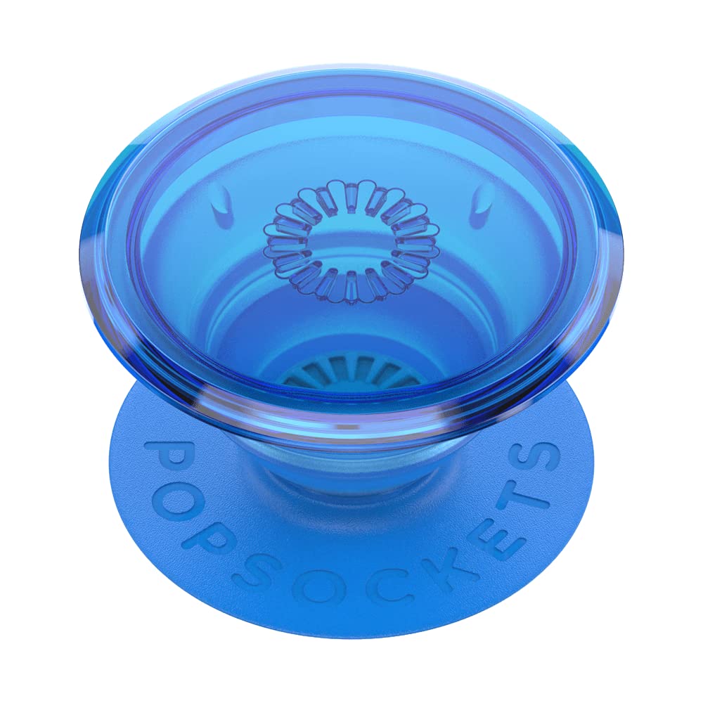 PopSockets Translucent Phone Grip with Expanding Kickstand - Ultra Blue Phone Holder for iPhone & Samsung | Perfect for Selfies, Video Calls & Hands-Free Viewing