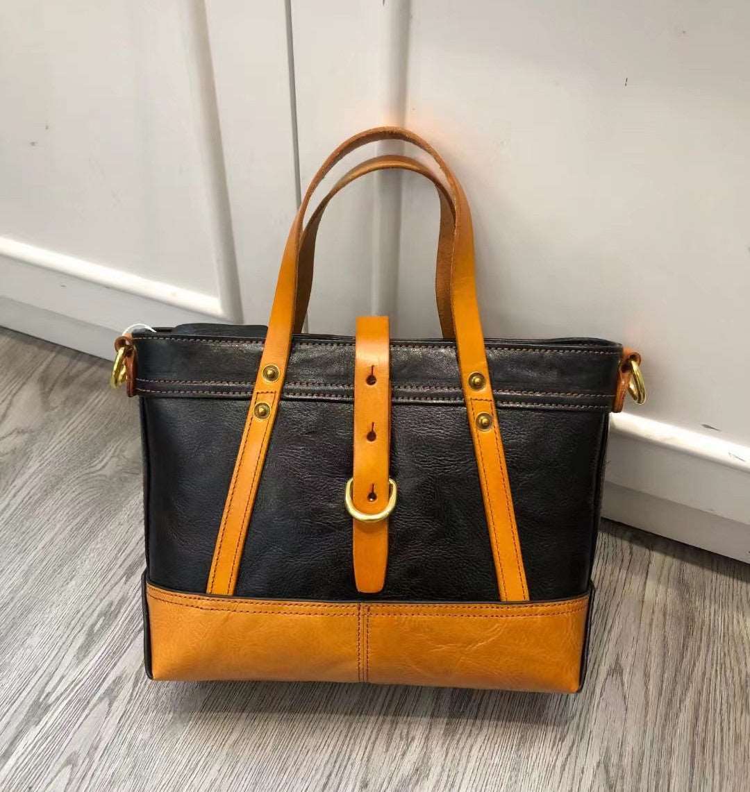 Premium Italian Leather Work Tote Bag for Women - Professional Office Briefcase, Laptop Bag & Business Travel Carryall - Perfect for Commuting, Meetings & Daily Use
