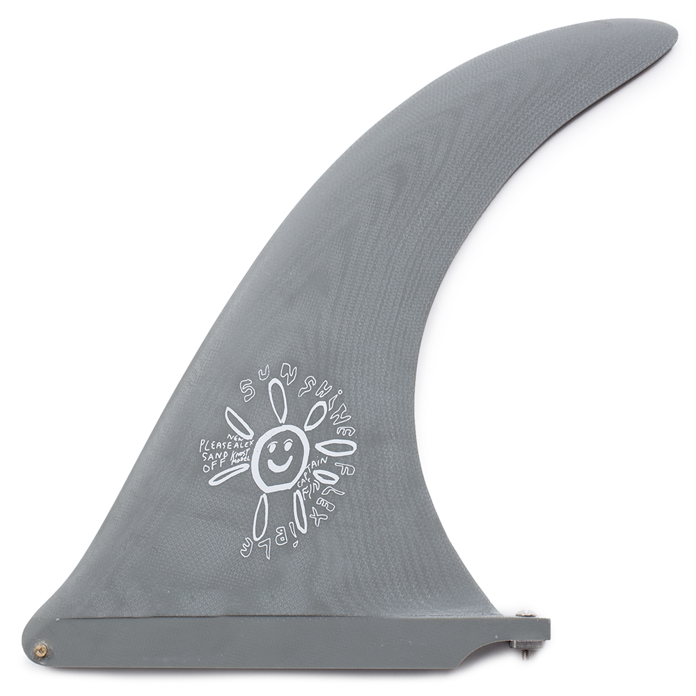 Captain Fin Alex Knost Sunshine Grey 10” Surfboard Fin for Longboard Surfing - High-Performance Surf Fin for Smooth Rides and Classic Style