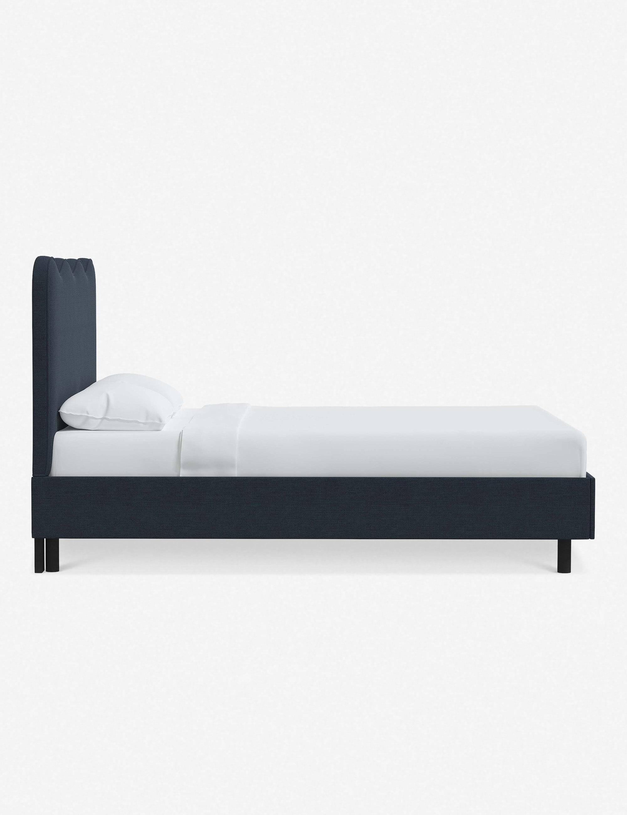 Clementine Platform Bed Frame - Modern Minimalist Wooden Bed with Sturdy Slat Support - Perfect for Bedrooms, Guest Rooms & Apartments
