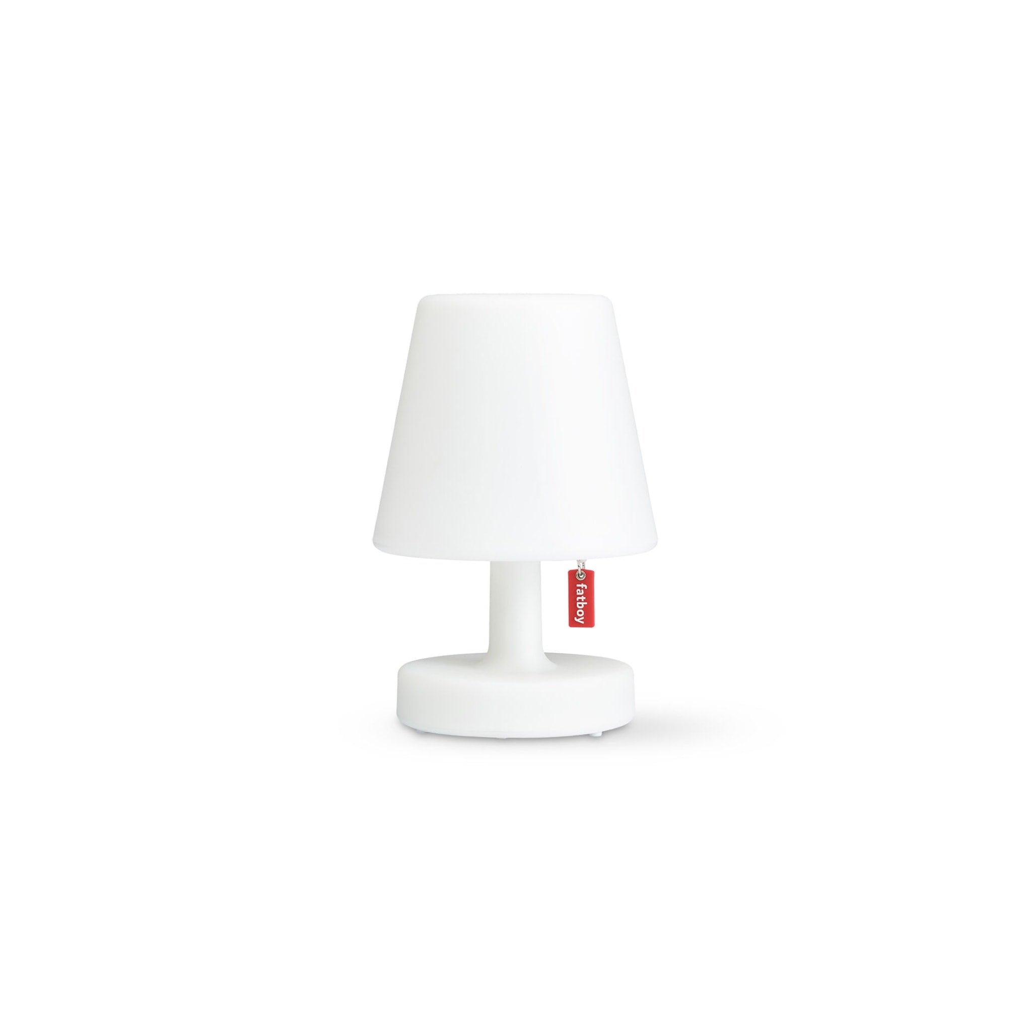 FATBOY Edison La Surprise Rechargeable LED Table Lamp - 15cm Height, White - Perfect for Bedside, Office Desk & Home Decor Lighting