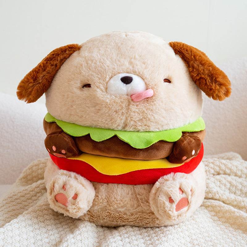 Bun Buddy Burger Plush Toy - Soft & Cute Stuffed Hamburger for Kids & Collectors | Perfect for Playtime, Room Decor & Gift Giving