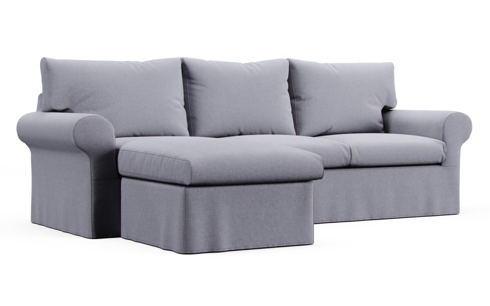 Custom Ektorp Sofa Slipcover - Replacement Cover for IKEA Ektorp 2-Seater Sofa with Chaise | Durable Fabric, Easy Fit | Perfect for Living Room, Family Room & Home Decor