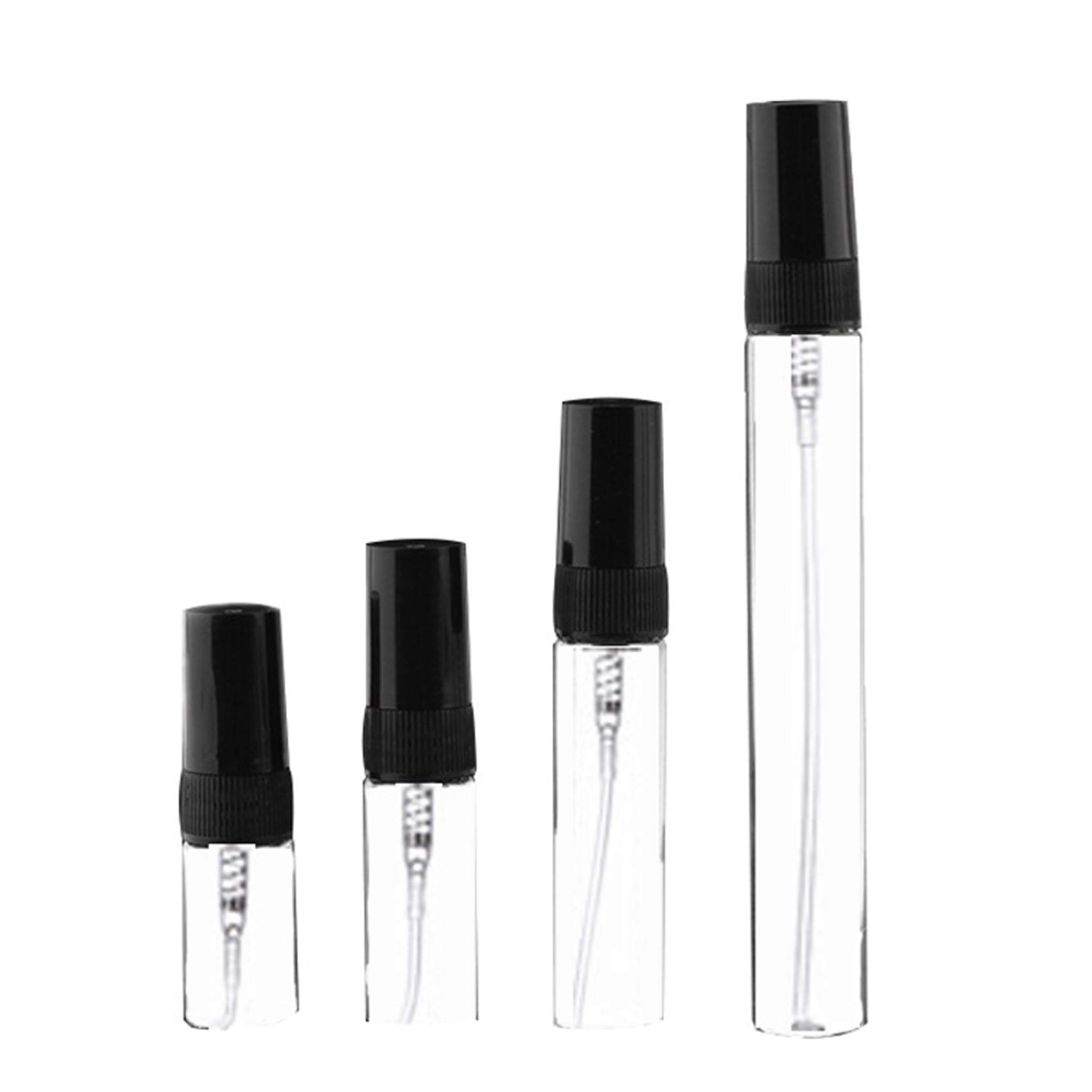 20Pcs 2ml Mini Portable Glass Perfume Bottles - Travel Size Empty Refillable Spray Bottles for Perfume, Essential Oils & Cosmetics | Perfect for Travel, Gym, Purse & DIY Projects