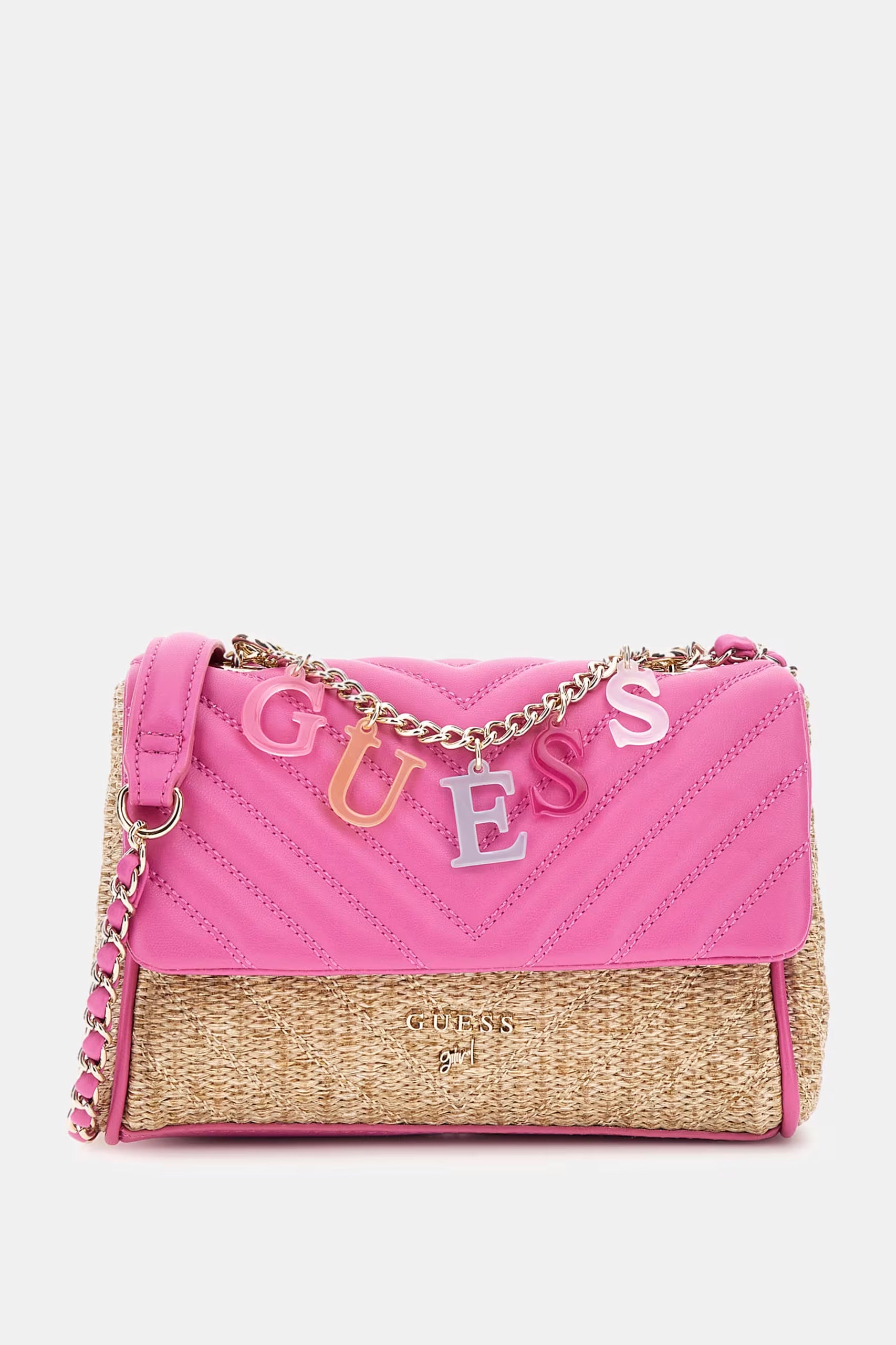 Stylish Tansie Fuchsia Pink Straw Crossbody Bag - Trendy Summer Beach Purse for Women, Perfect for Vacations, Outings & Casual Wear