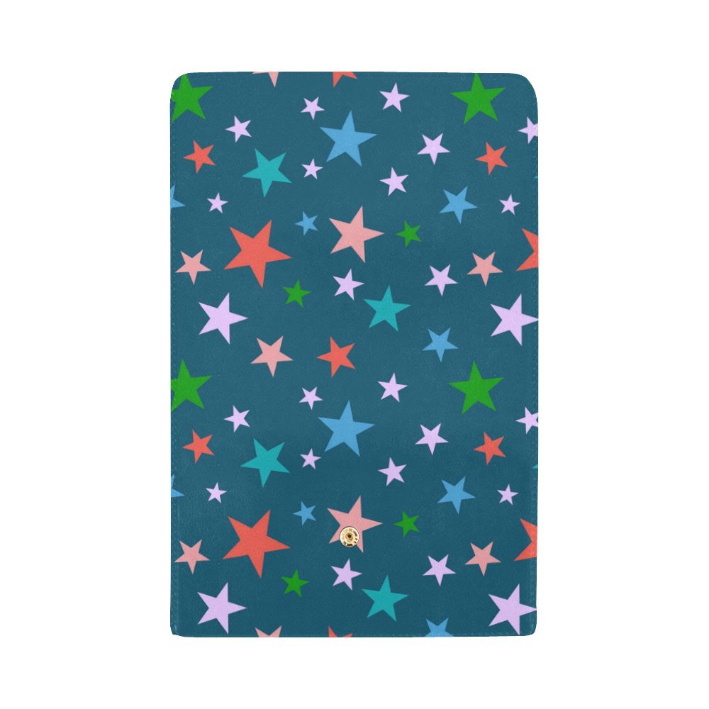 Women's Tri-Fold Wallet with Bright Colorful Star, Flower & Heart Cute Animal Print - Stylish Designer Wallet for Everyday Use, Travel & Gifting
