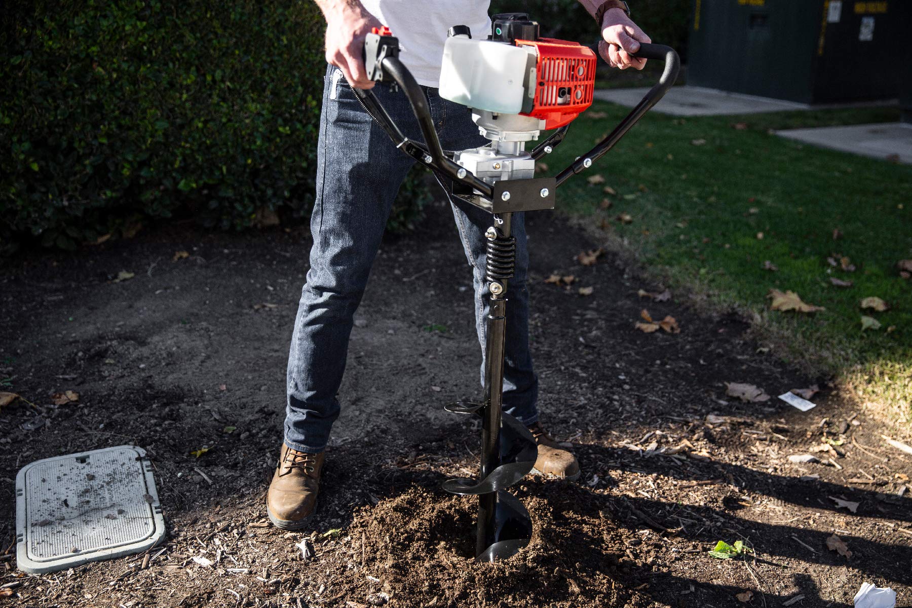 XtremepowerUS 43cc Gas-Powered Post Hole Digger with 8