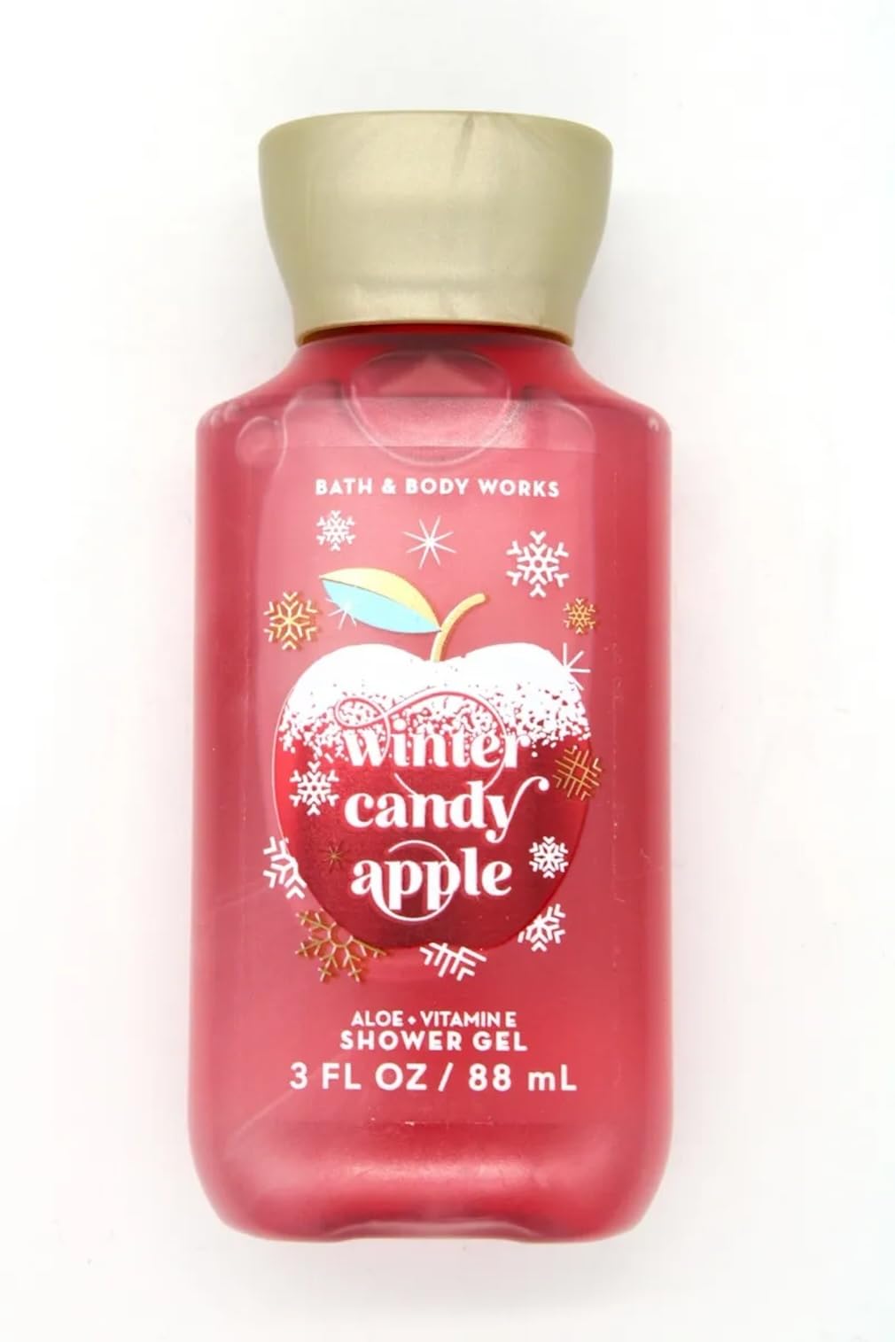 Bath & Body Works Winter Candy Apple Travel Size Shower Gel 3.0 oz - Moisturizing Body Wash for Women & Men, Perfect for Gym, Travel & Holiday Gifts