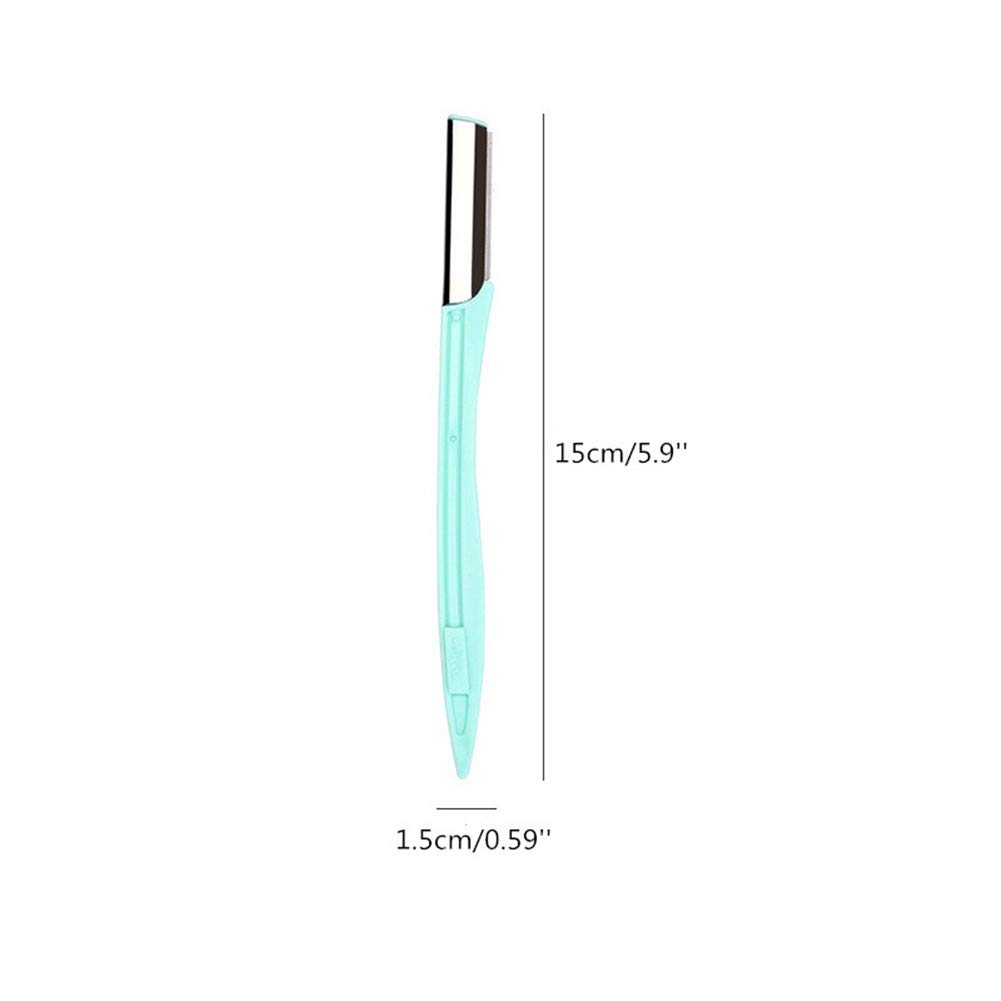 Professional Eyebrow & Face Razor for Women - 3 Pack Black Dermaplaning Tool for Smooth Skin & Hair Removal - Perfect for Eyebrow Shaping, Peach Fuzz Removal & At-Home Skincare Routine