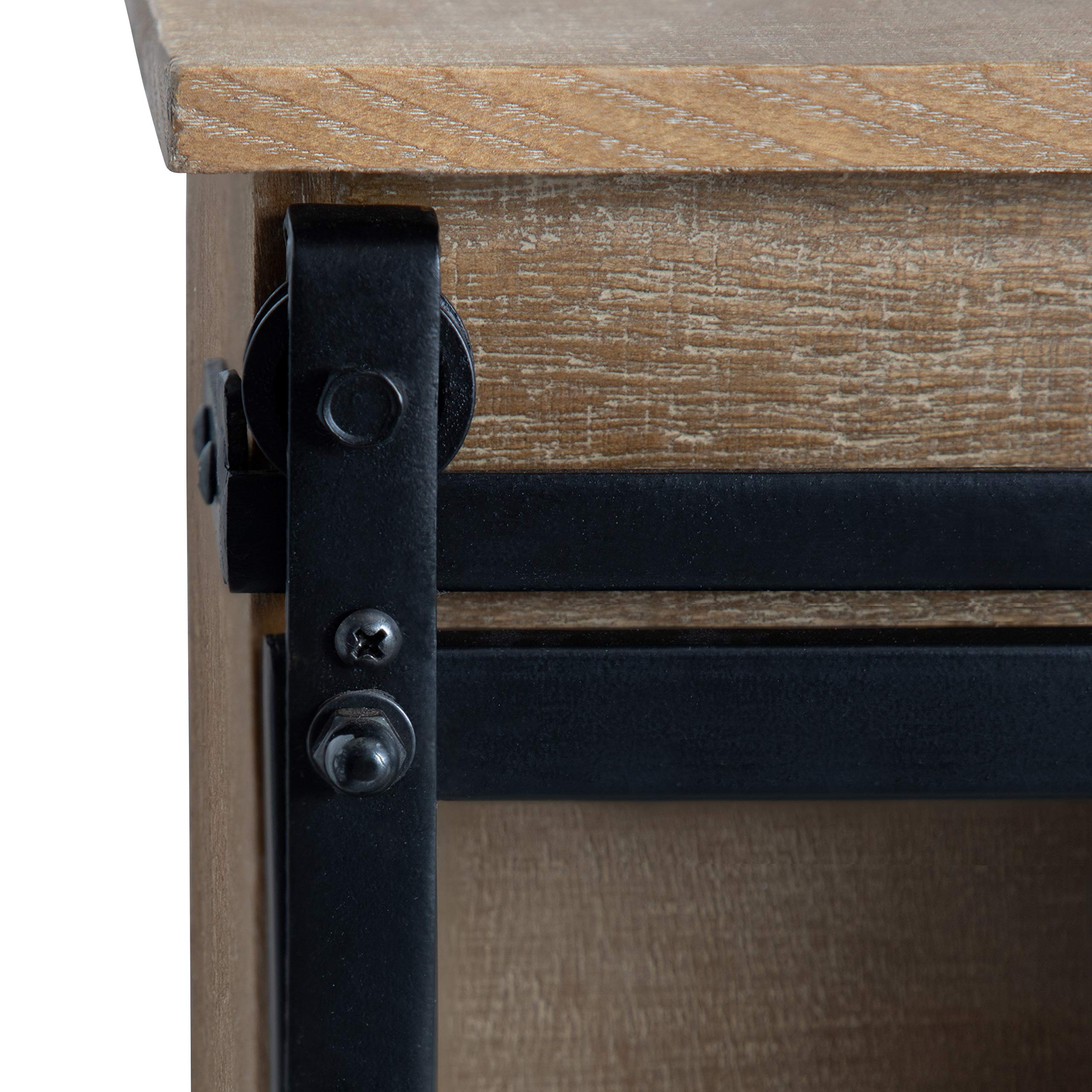 Kate & Laurel Barnhardt Rustic Brown Wooden Wall Cabinet - 30