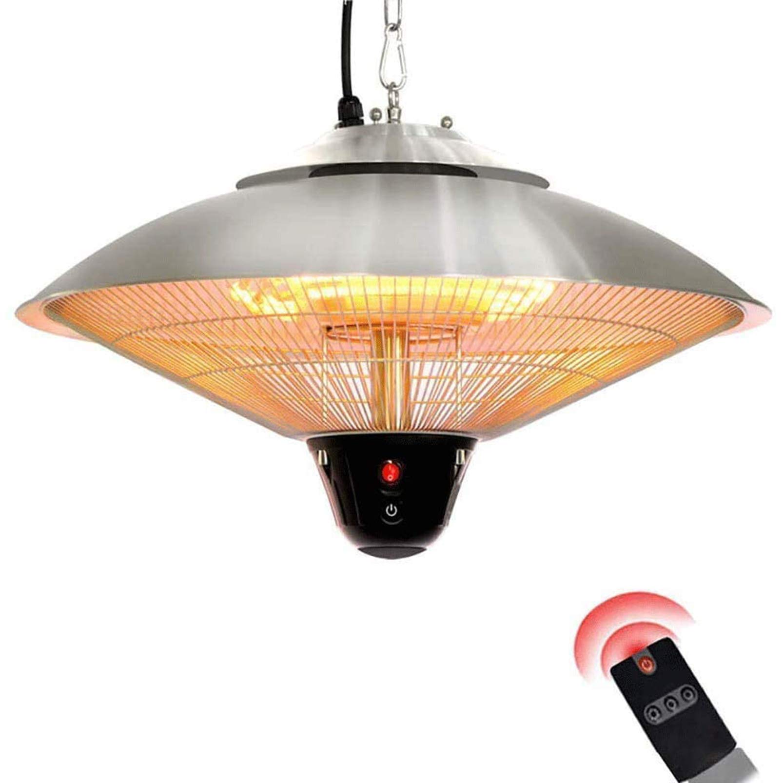 Waterproof 1000W Ceiling Mounted Electric Patio Heater - Indoor & Outdoor Use for Balcony, Courtyard, Garage - Overheat Protection - Perfect for Year-Round Comfort in Cold Weather