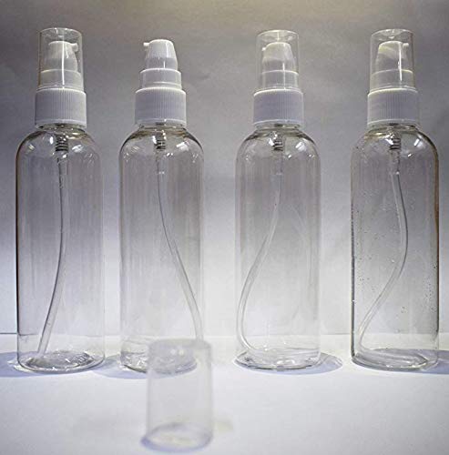 Vedini 100ml Lotion Pump Bottles (10 Pack) - Refillable Dispenser for Hair Oil, Shampoo, Liquid Soap & Medicine | Perfect for Salon, Bathroom & Travel Organization