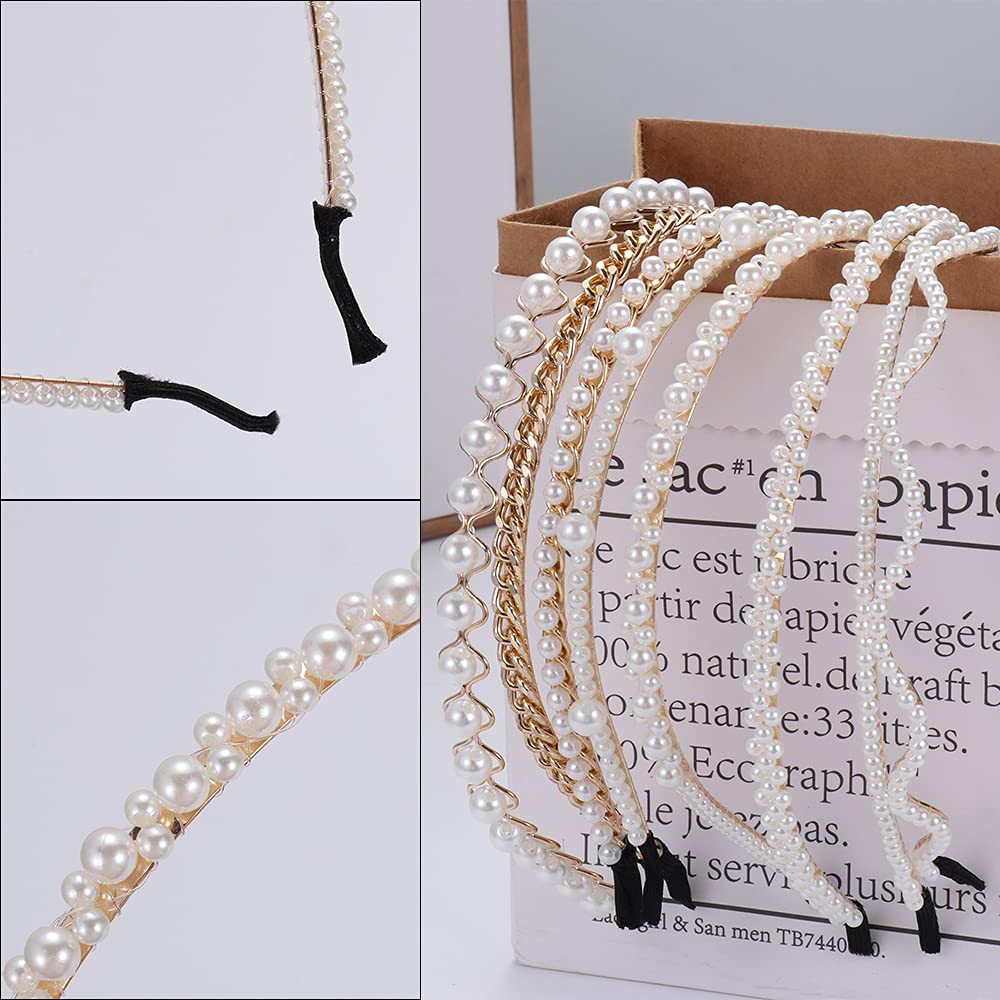 Elegant Pearl Hair Clips for Women - Fashion Hair Accessories, Bridal Headbands & Hair Hoops - Perfect for Weddings, Parties & Everyday Style (Style 1)