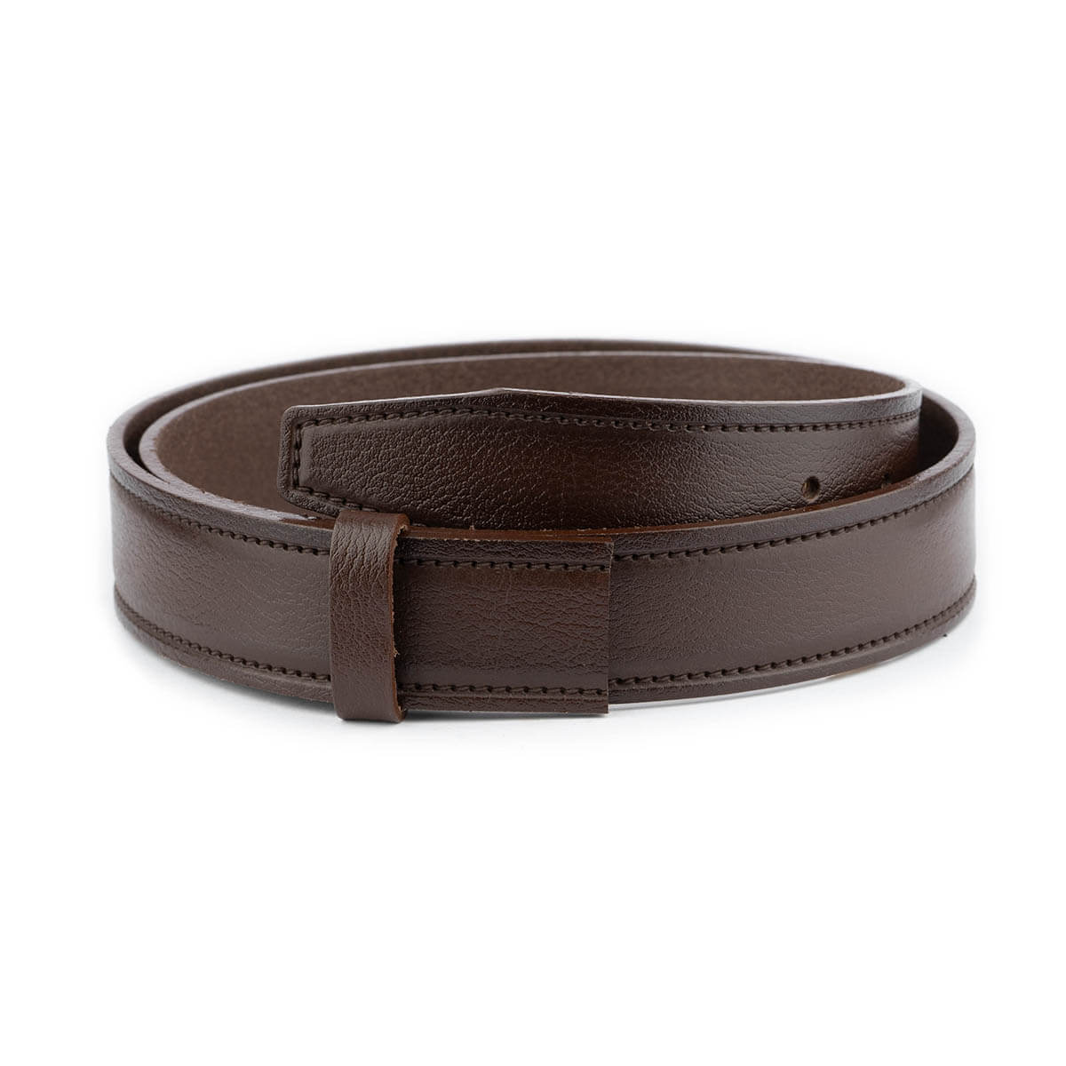 Premium Dark Brown Calf Leather Belt Replacement Strap for Dunhill Men's Buckles | Durable & Stylish Dress Belt for Business & Formal Occasions