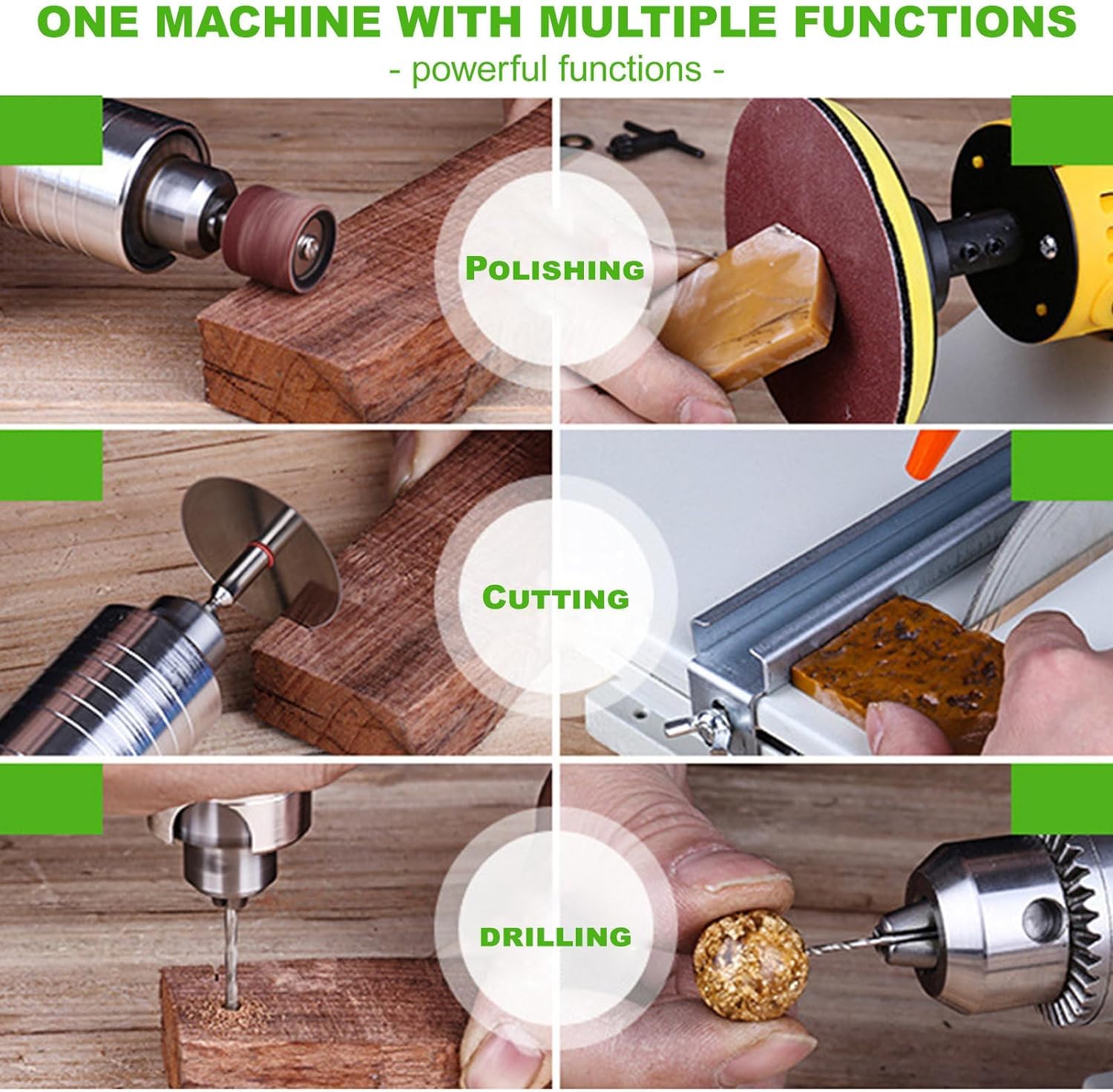 Professional Jewelry Lapidary Saw - Mini Table Saw & Grinder Polishing Machine for Cutting Rocks (0-10000 RPM, 220V) with Flexible Shaft & Right Benchtop - Perfect for Gemstone Cutting, DIY Jewelry Making & Rock Polishing