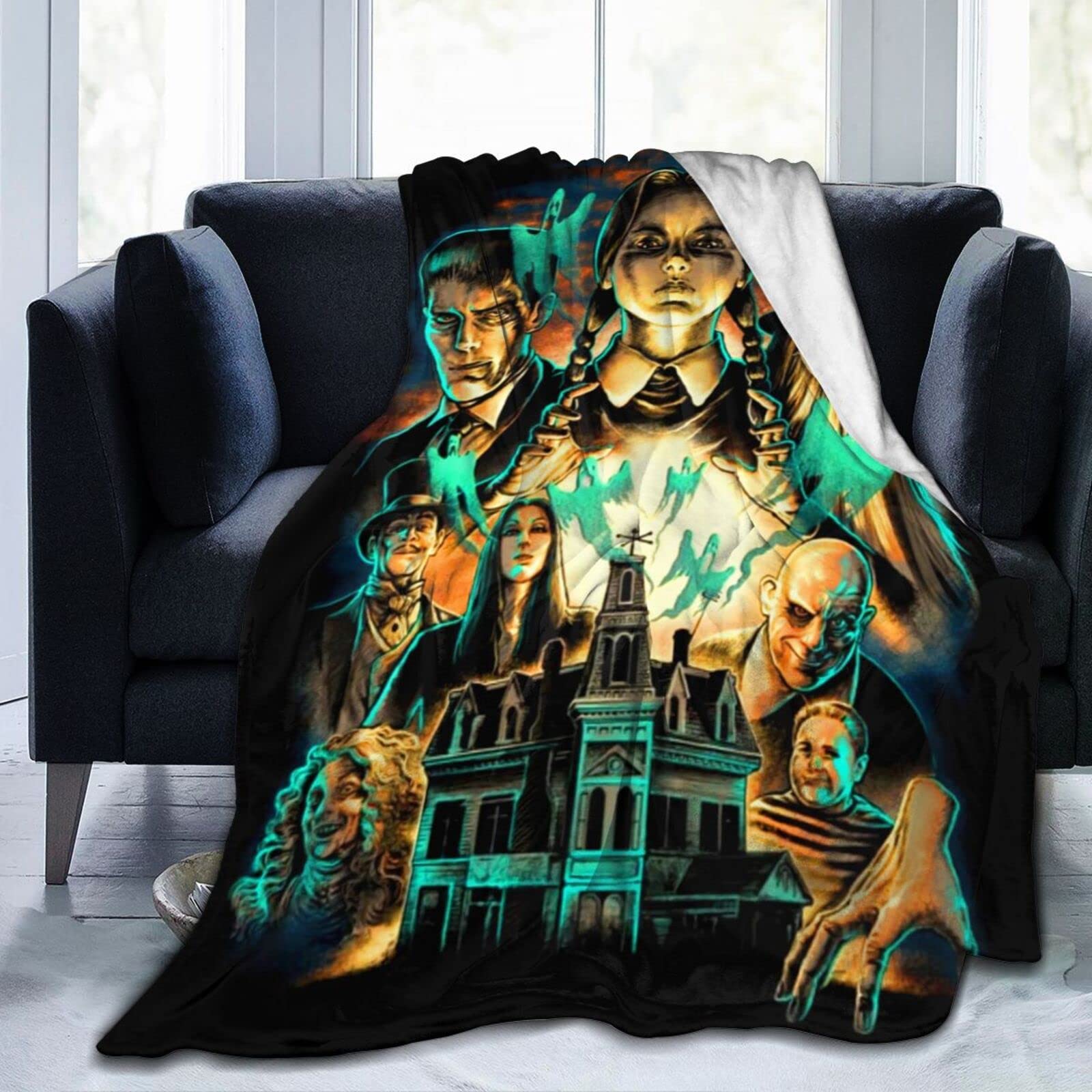 Ultra Soft & Warm Fleece Throw Blanket - Lightweight Plush Fluffy Blanket for Couch, Bed, Sofa - All Season Cozy Blanket 60