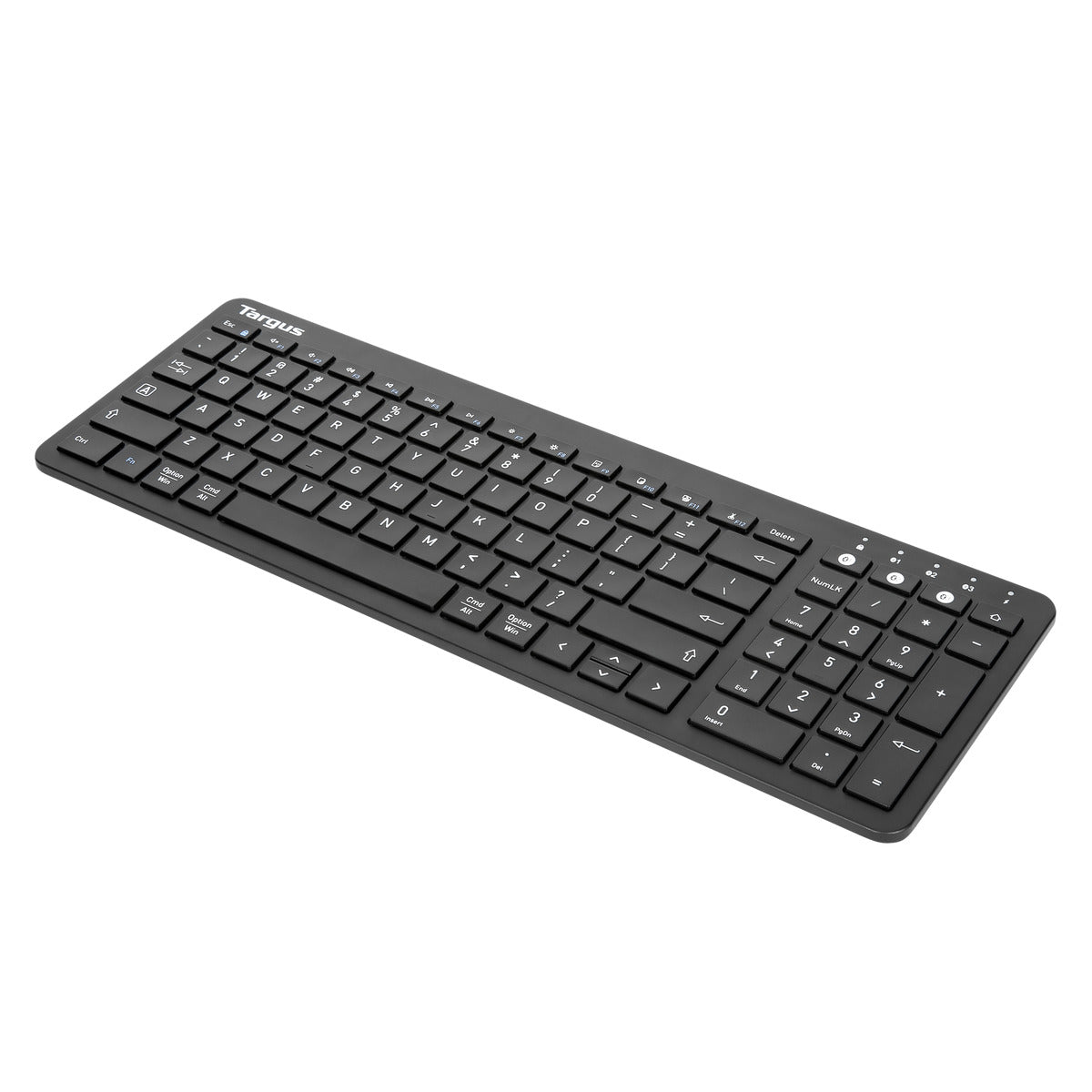 Medium-Sized Multi-Device Bluetooth® Antimicrobial Keyboard - Perfect for Home, Office & Travel Use