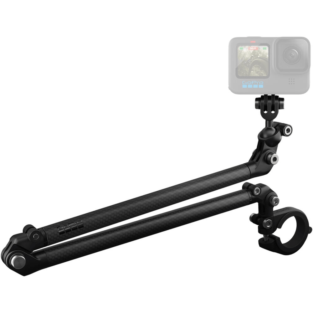 GoPro Boom and Bar Mount - Adjustable Extension Pole for Biking, Surfing & Action Sports - Compatible with GoPro Hero 12/11/10/9/8/7/6/5/4/3+ Cameras - Perfect for Vlogging, Cycling & Outdoor Adventures