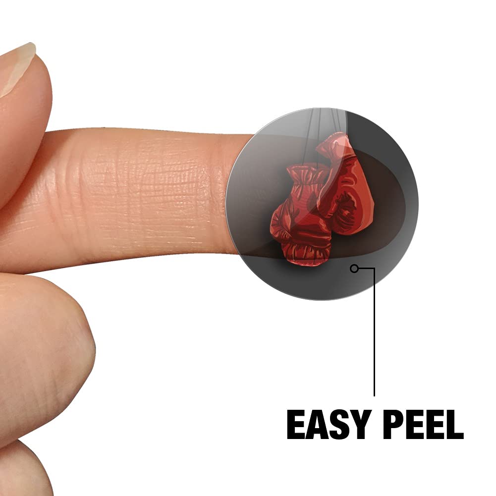 Red Boxing Gloves Clear Stickers for Scrapbooking, Planner & Crafting - Perfect for DIY Projects, Bullet Journals & Gift Decorations