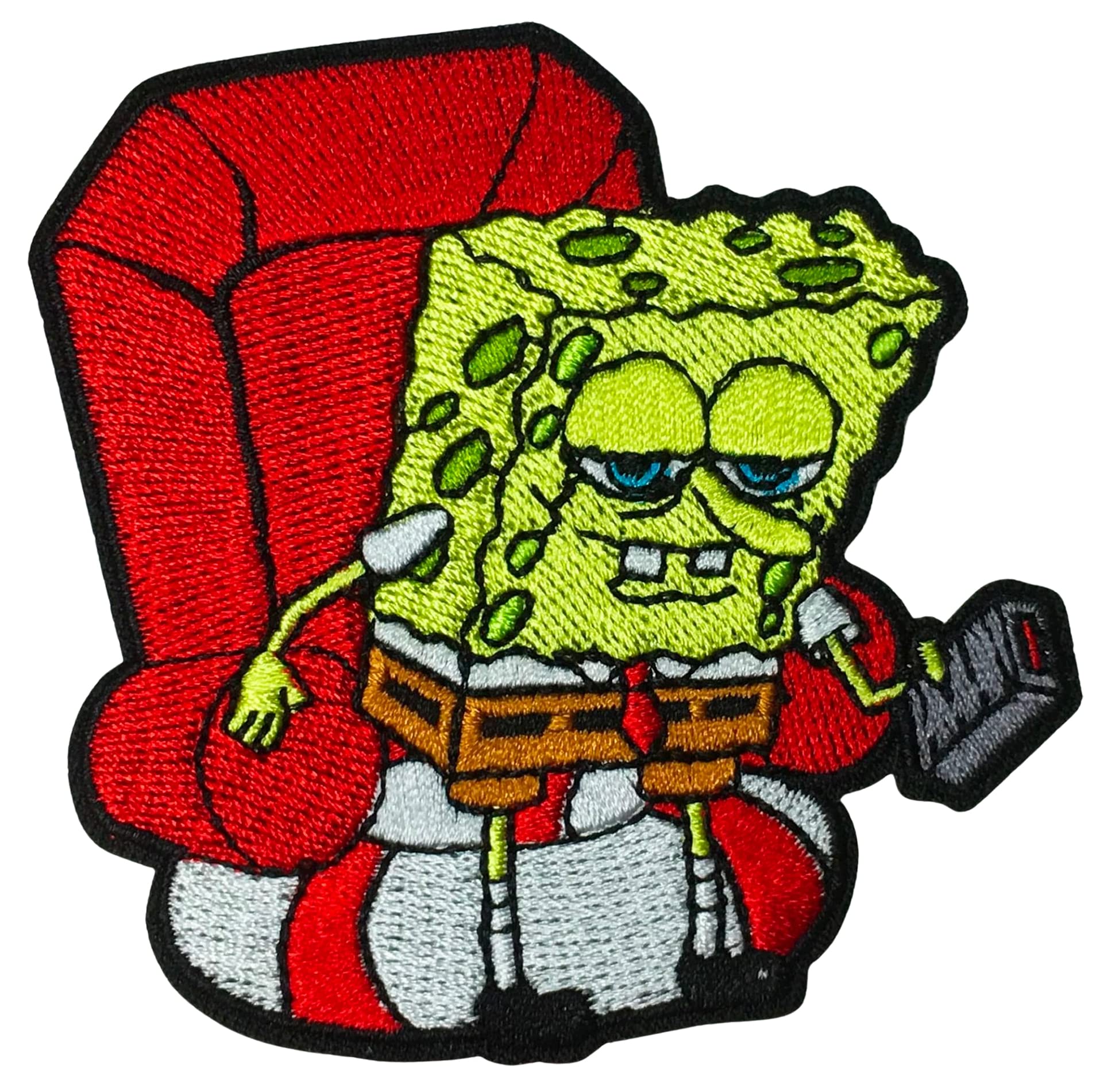 Spongebob 'Ight I'm Gonna Head Out' Iron On Patch - Zen Monkey Studios - Fun Sewing Applique for Jackets, Backpacks & DIY Crafts