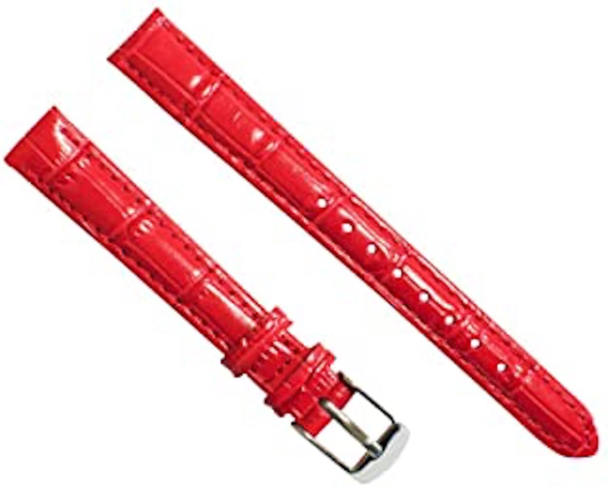 Timex 12mm Genuine Leather Watch Band for Women - Red Replacement Strap | Compatible with Timex Watches | Perfect for Casual, Office & Everyday Wear