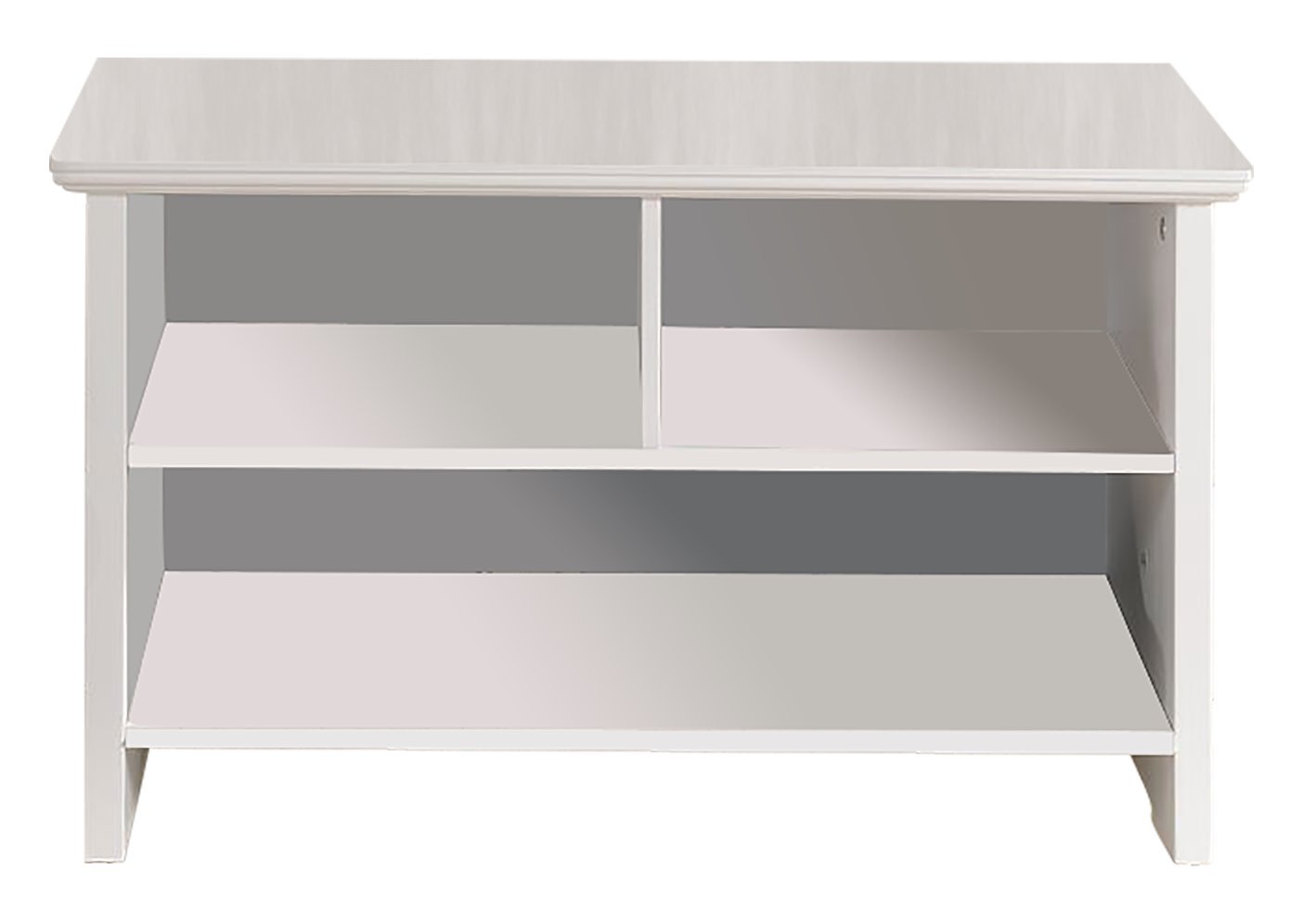 KB Designs - White Wooden Shoe Storage Cubby Bench with Seat | Entryway Organizer for Shoes, Hats & Bags | Perfect for Mudrooms, Hallways & Small Spaces
