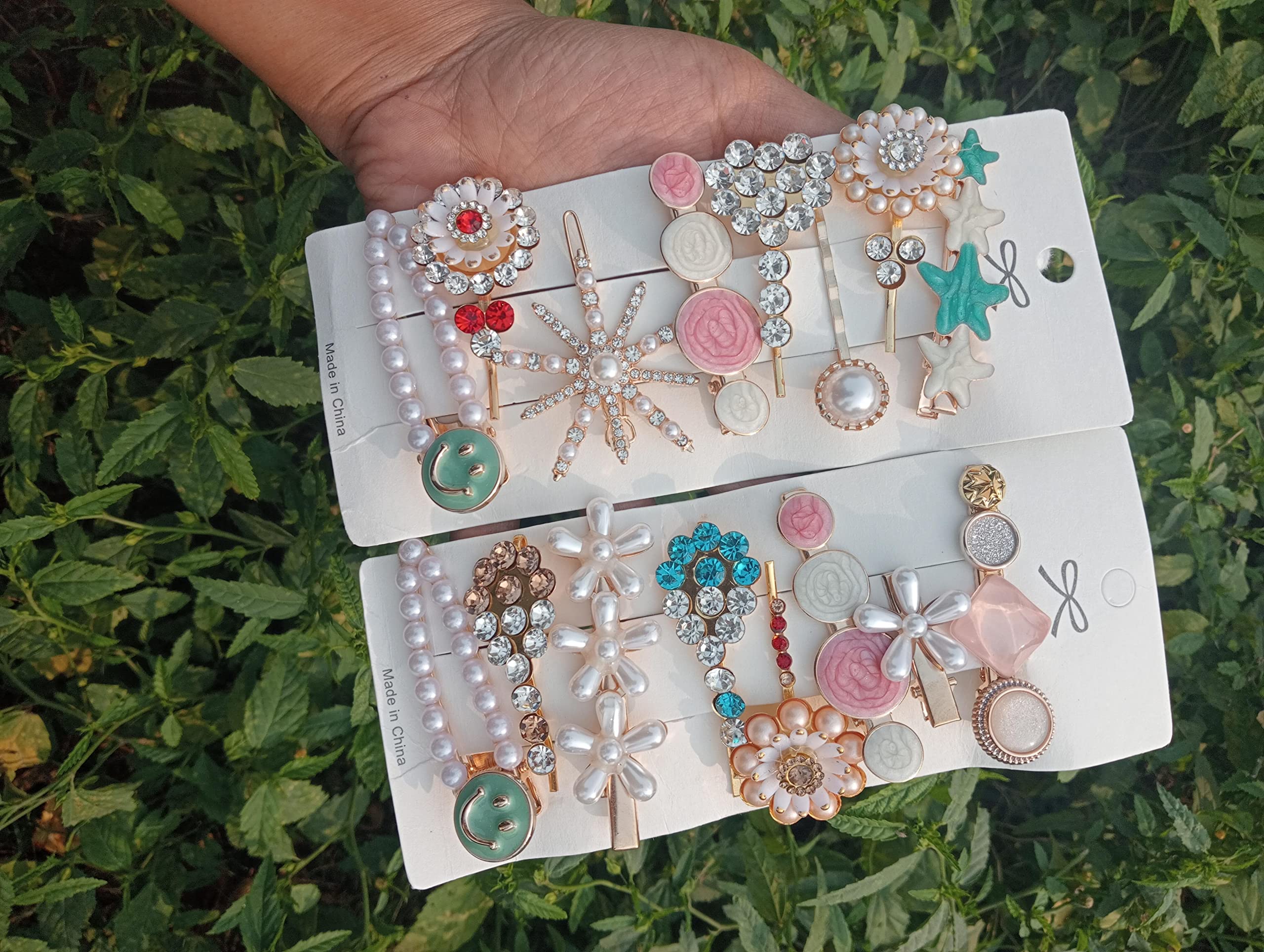 Unicorn Hair Clips for Girls - 10+1 Pack Metal & Plastic Hair Barrettes with Pearl Accents - Cute Hair Accessories for Kids, Toddlers & Babies - Perfect for School, Parties & Everyday Styling