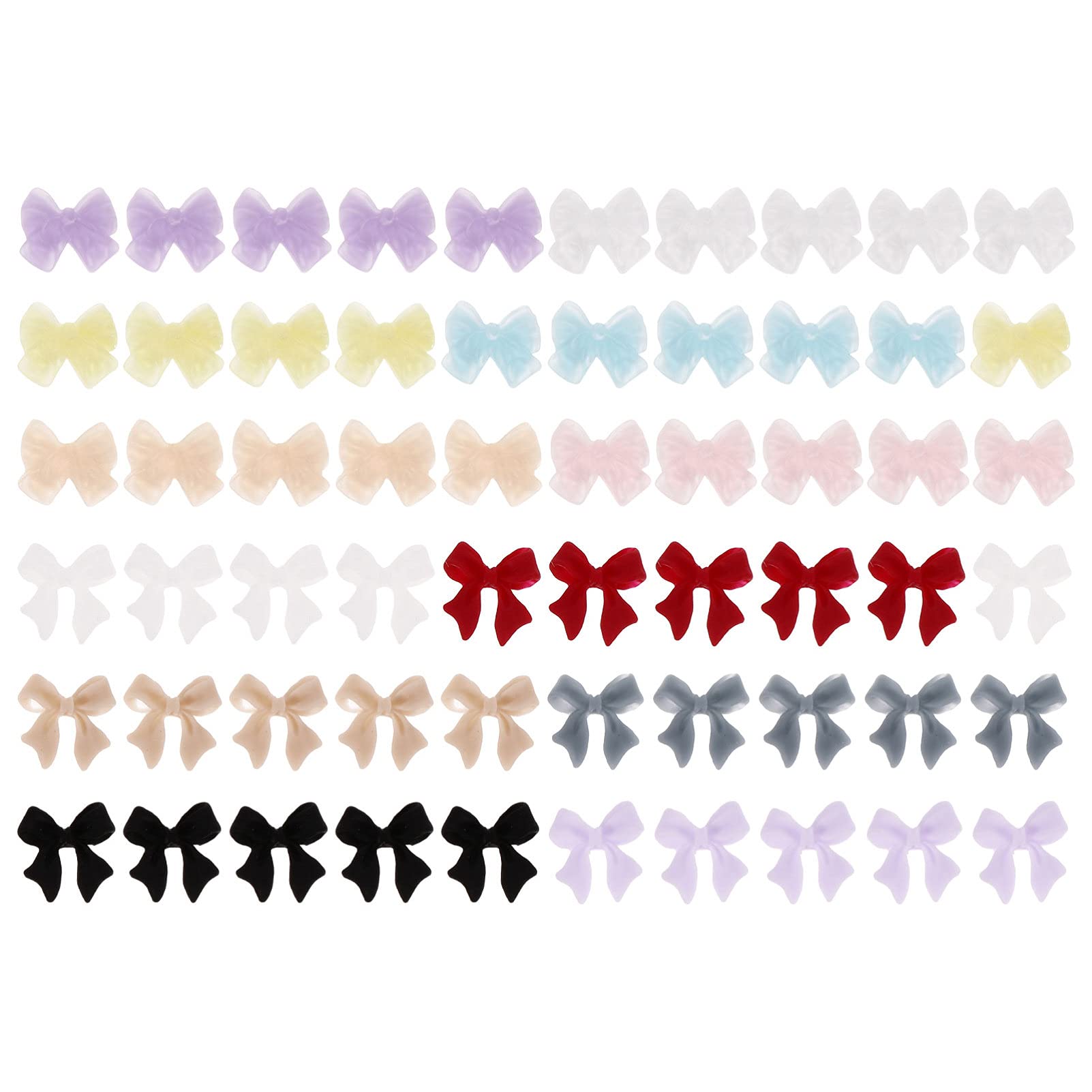 2 Pack DIY Nail Art Charms - Fake Nail Ornaments, Bowknot Embellishments & Manicure Accessories for Nail Decoration - Perfect for Home Manicures, Salon Nail Art & Party Nail Designs