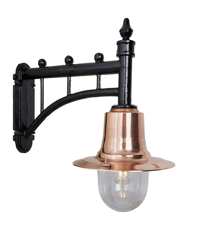 Avonshire 1Lt Outdoor Wall Light in Copper - Weatherproof Exterior Sconce for Porch, Patio, and Garden Lighting