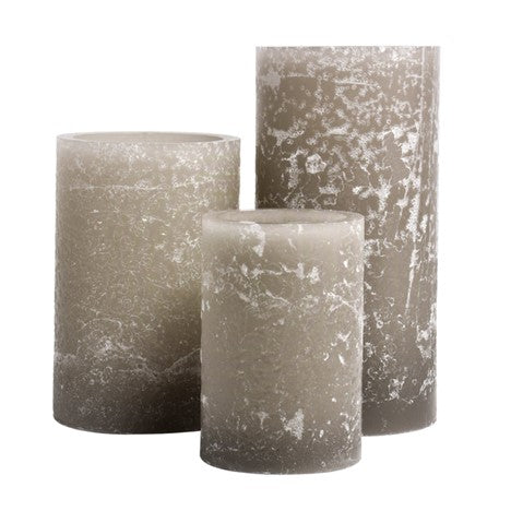 Artisan Grey Wax Luminaries Candle Holders - Set of 6, Handmade Decorative Tea Light Holders for Home Decor, Wedding Centerpieces & Romantic Ambiance