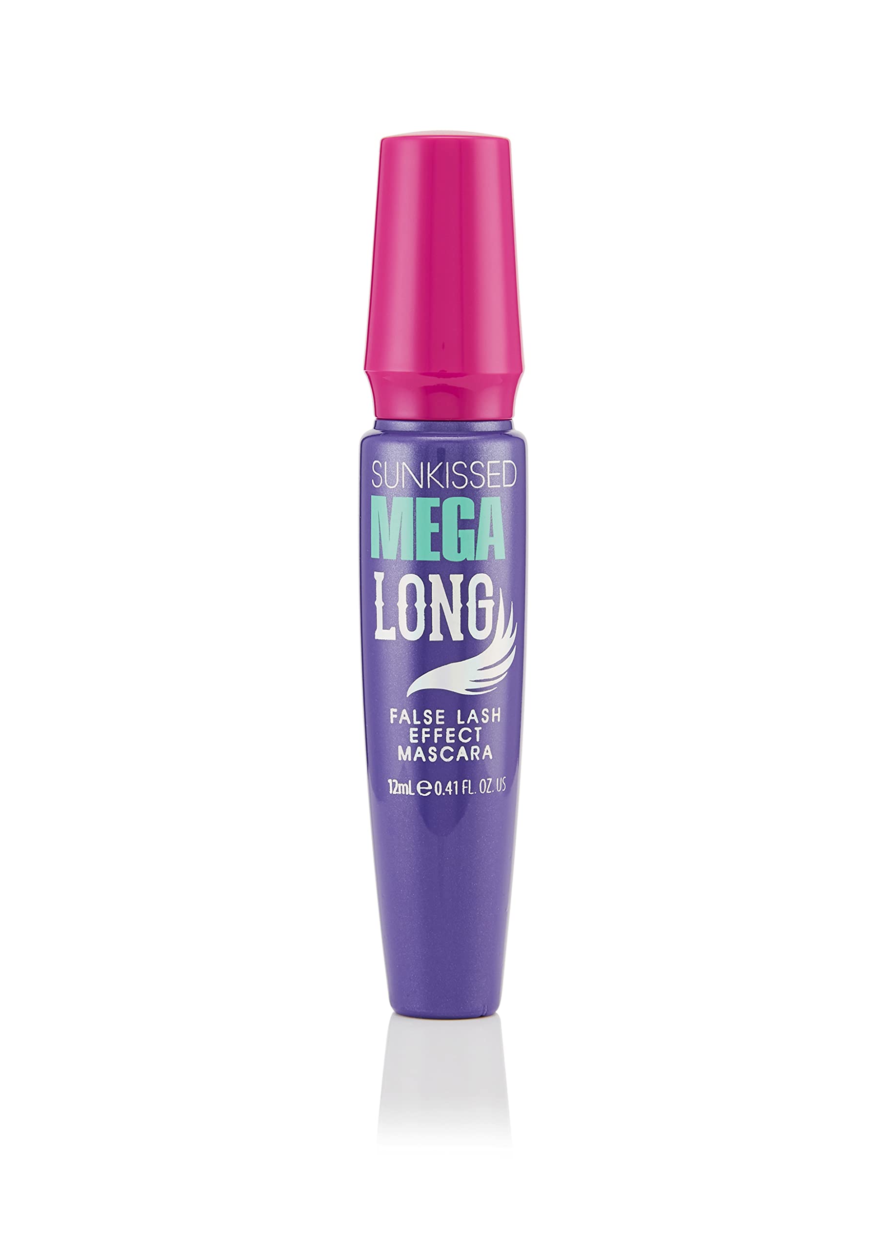 Sunkissed Mega Long False Lash Effect Mascara 12ml - Volumizing & Lengthening Black Mascara for Dramatic Lashes | Perfect for Daytime Glam & Nighttime Looks